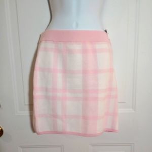 Pink Lily Pink/White Plaid Mini Skirt. Size 3XL.